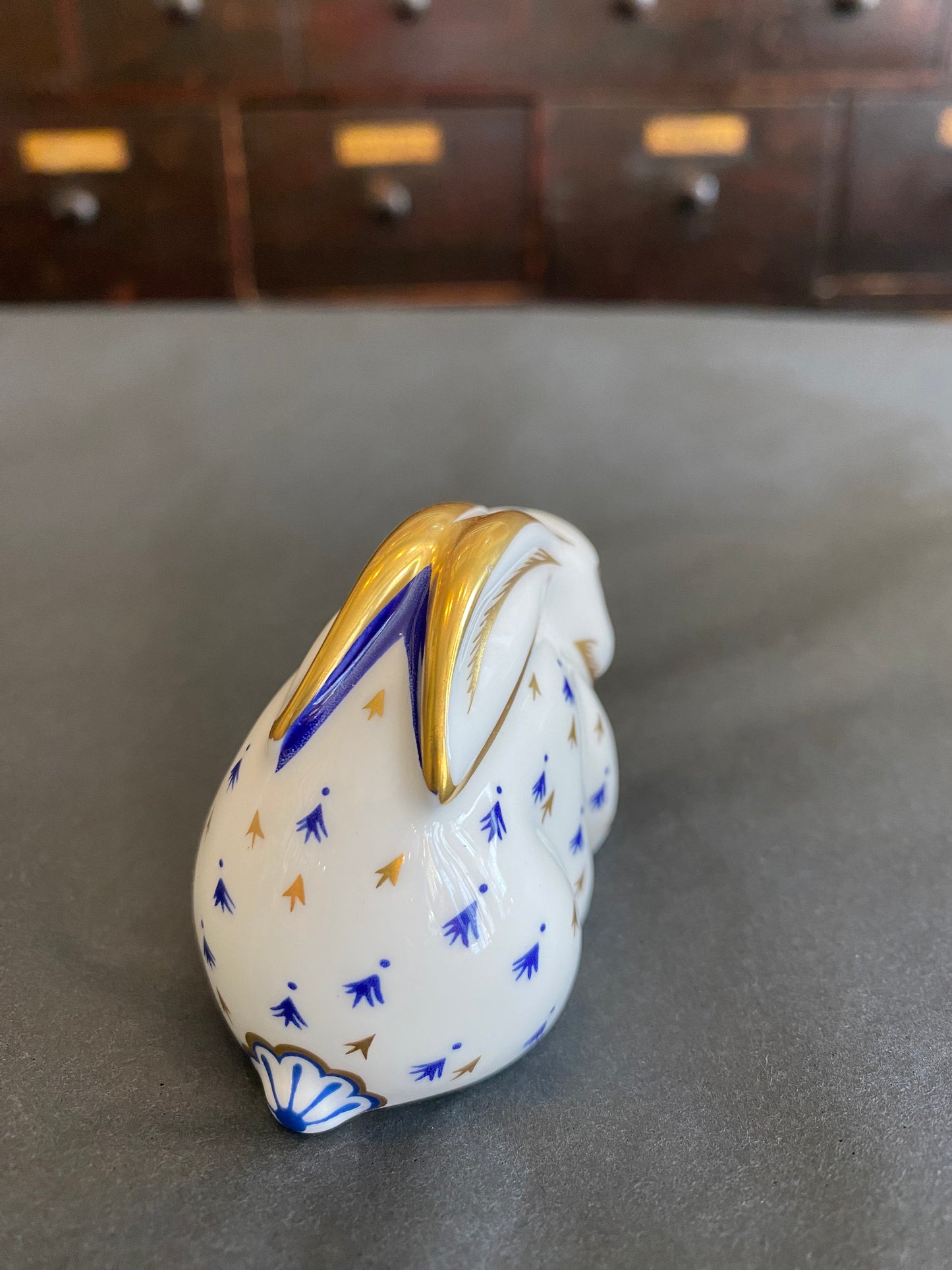 Royal Crown Derby Fine Bone China Rabbit Paperweight