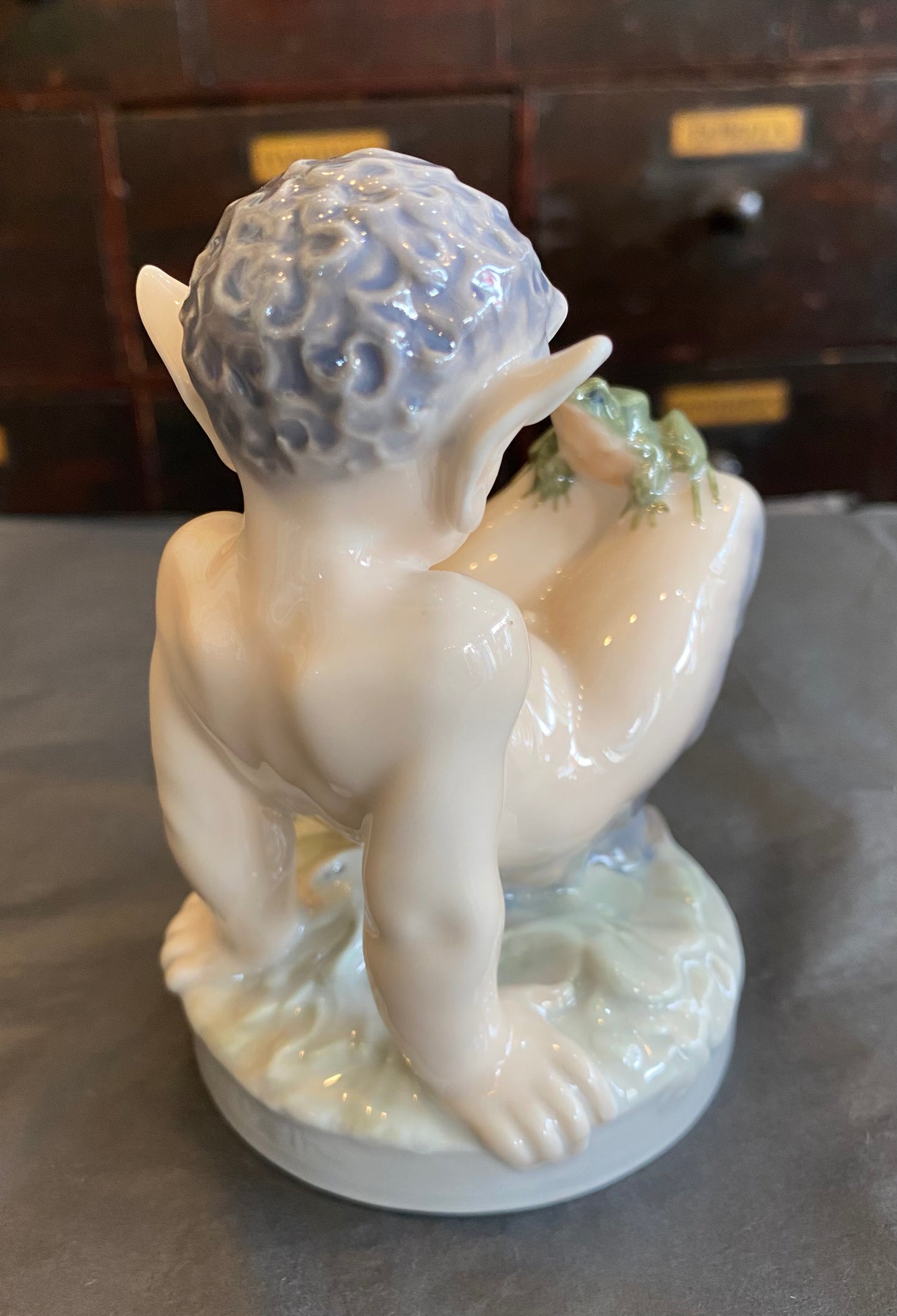 Royal Copenhagen Fawn and Frog Figurine