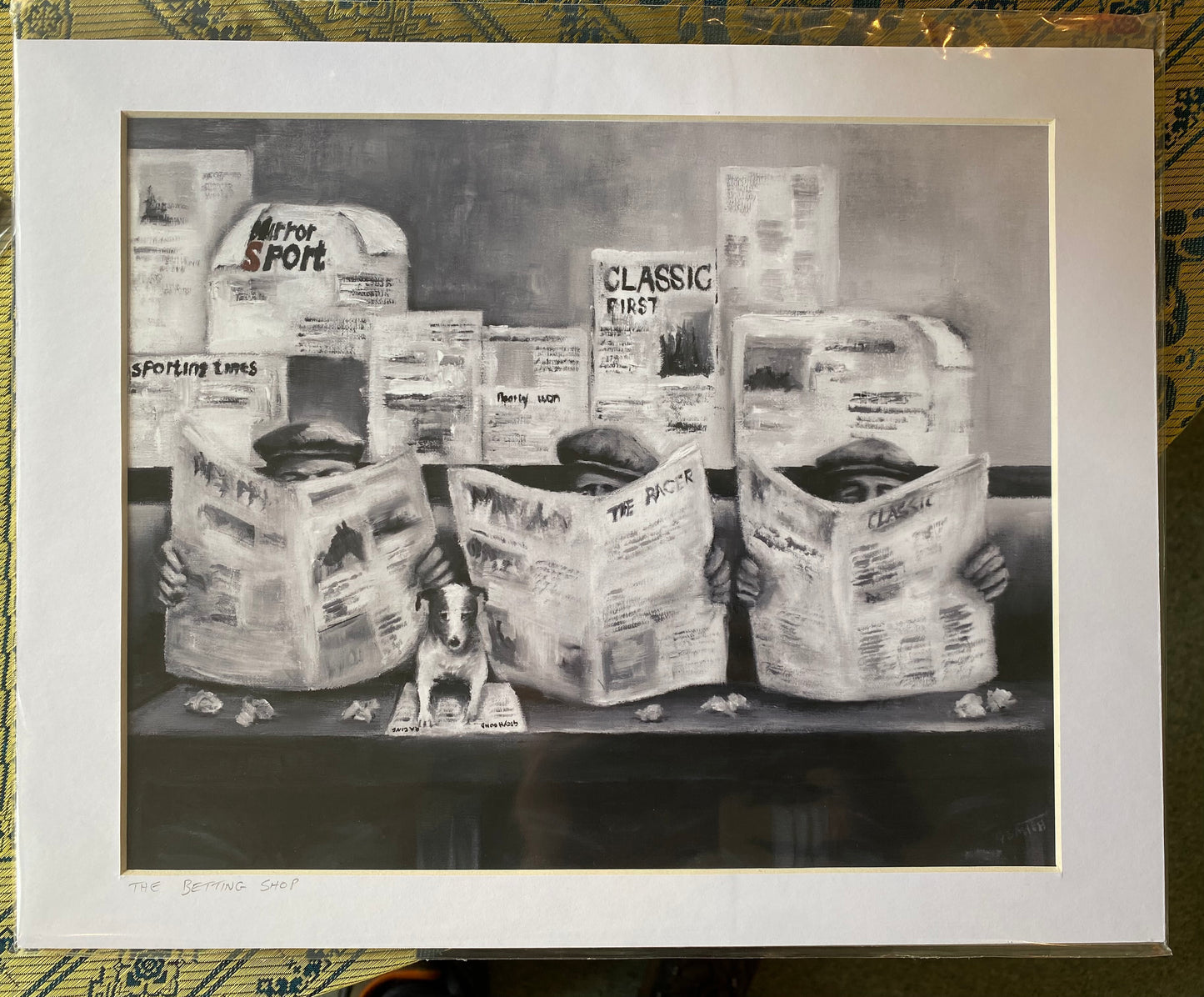 The Betting Shop - medium size print by Gary Smith