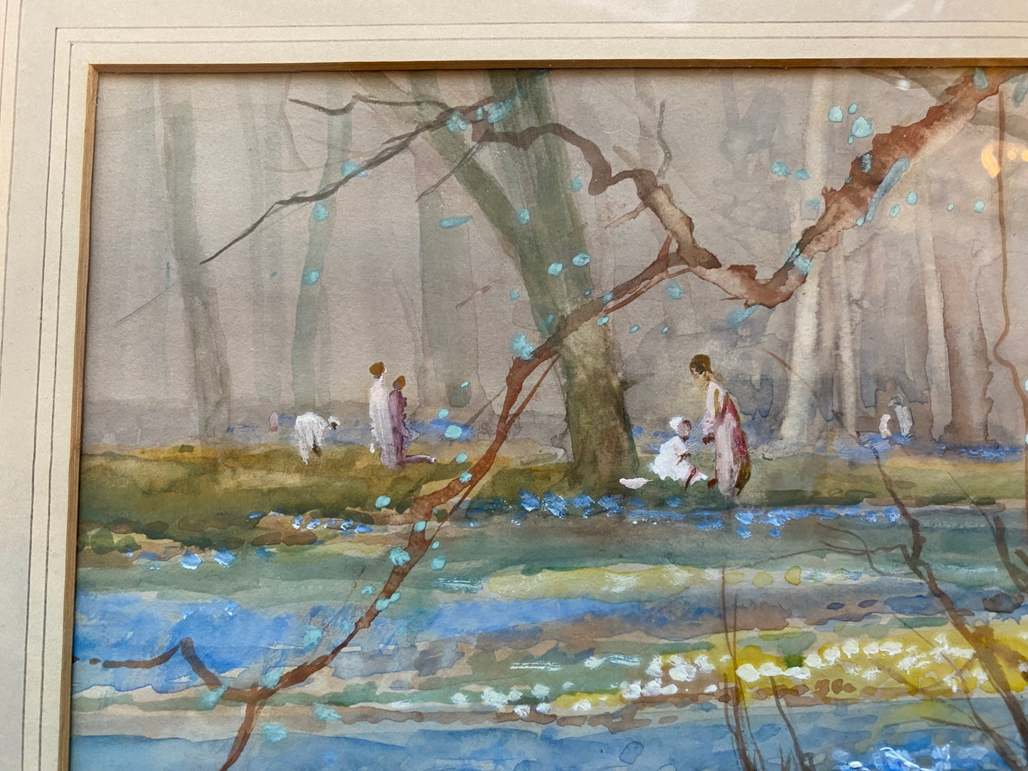 Tom Campbell Watercolour - Bluebell Woods