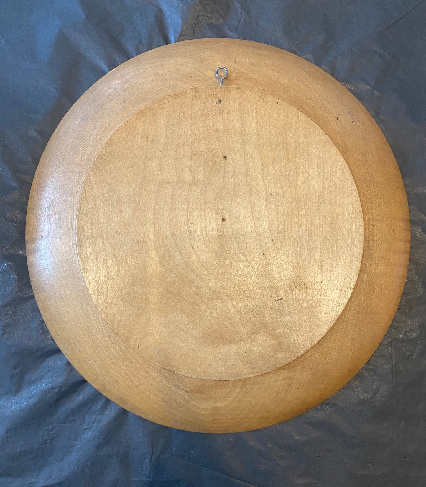 Arts & Crafts hand painted wooden plate - Galleon