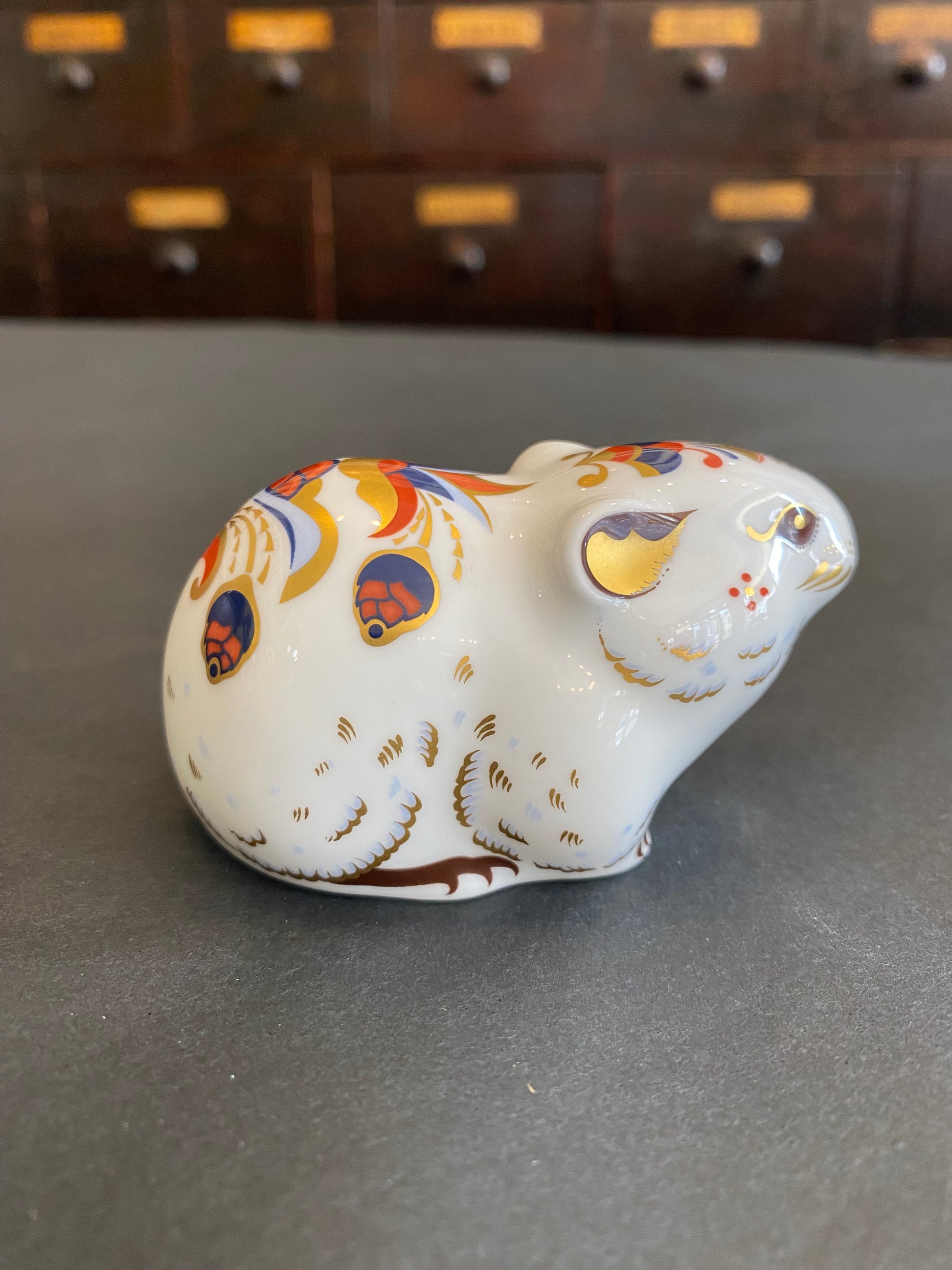 Royal Crown Derby Fine Bone China Bank Vole Paperweight