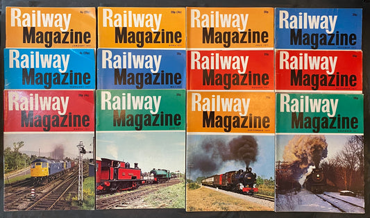 Vintage Railway magazine (full year 1971 12 issues)