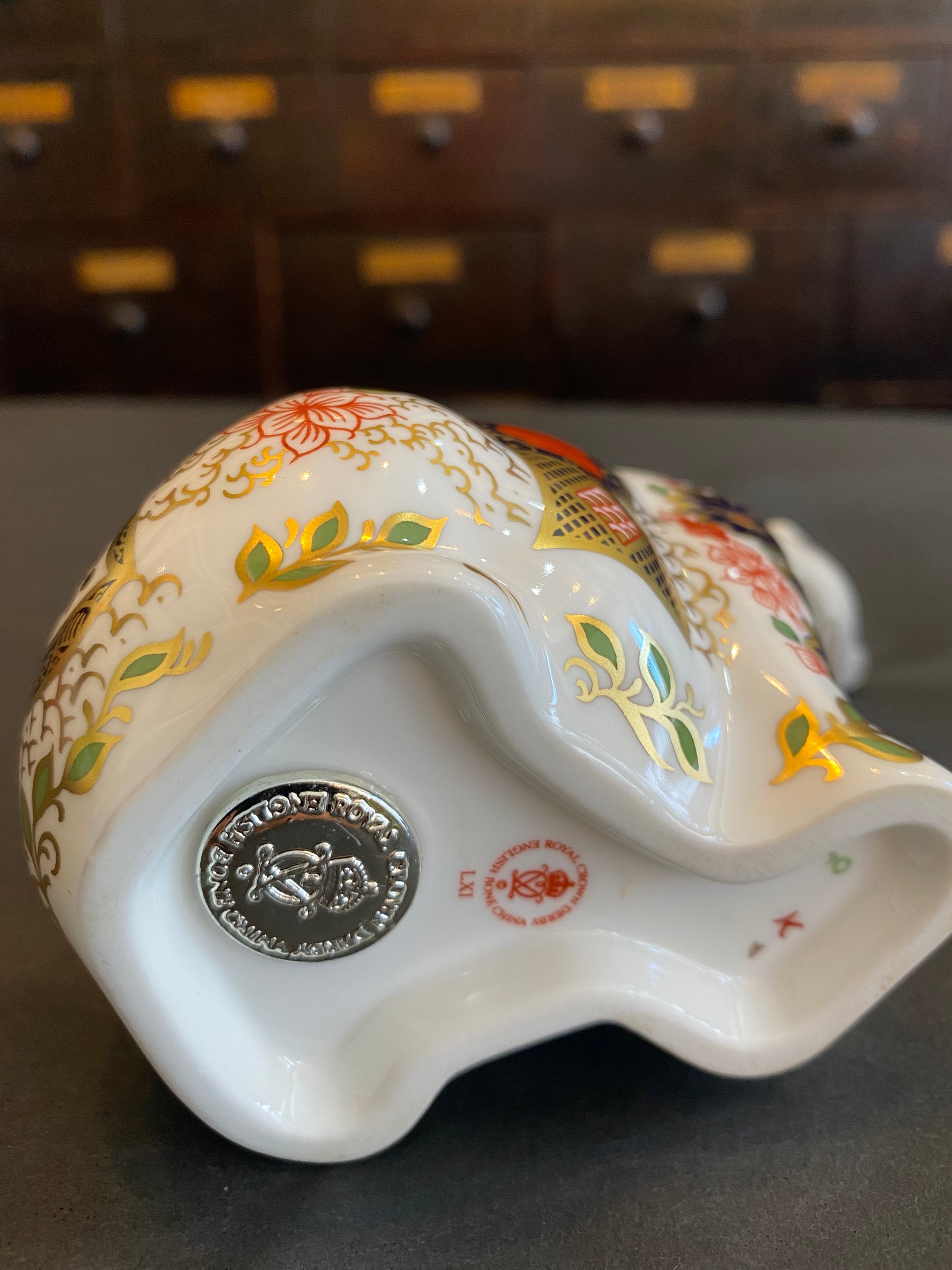 Royal Crown Derby Imari Pattern Fine Bone China Polar Bear