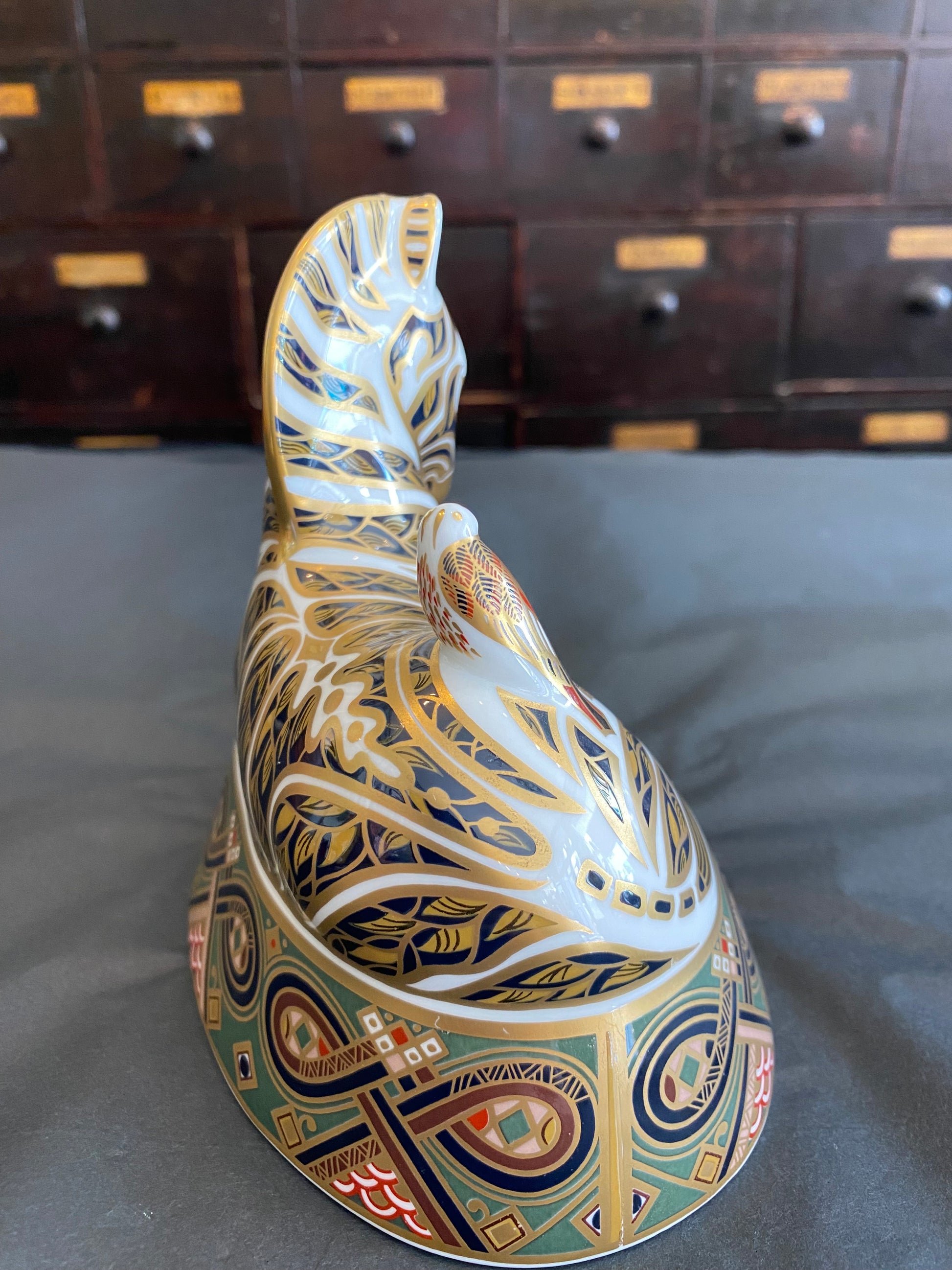 Royal Crown Derby Fine Bone China Zebra Paperweight