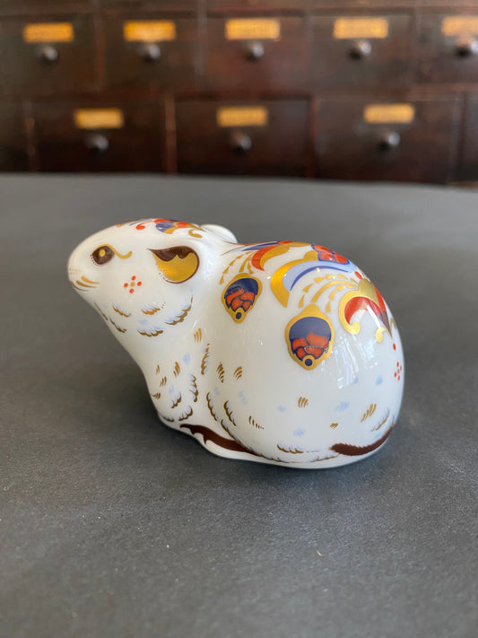Royal Crown Derby Fine Bone China Bank Vole Paperweight
