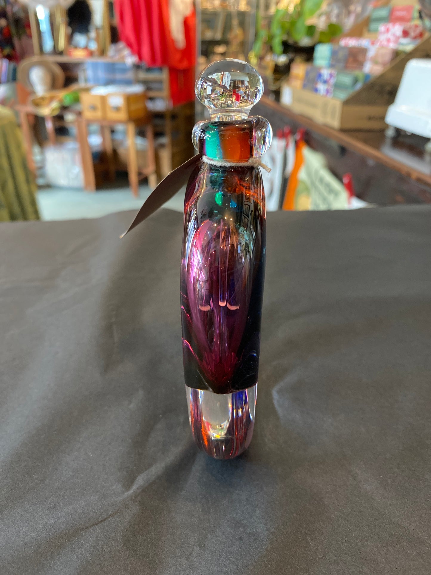 Glass perfume bottle by Chris Comins