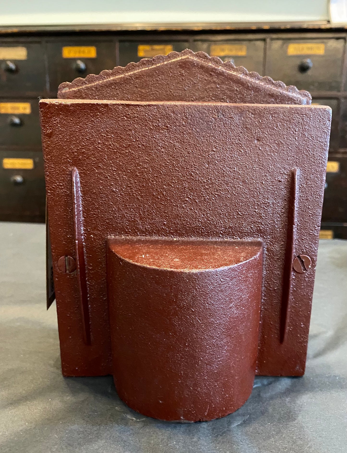 Reproduction cast iron mechanical Punch & Judy money box