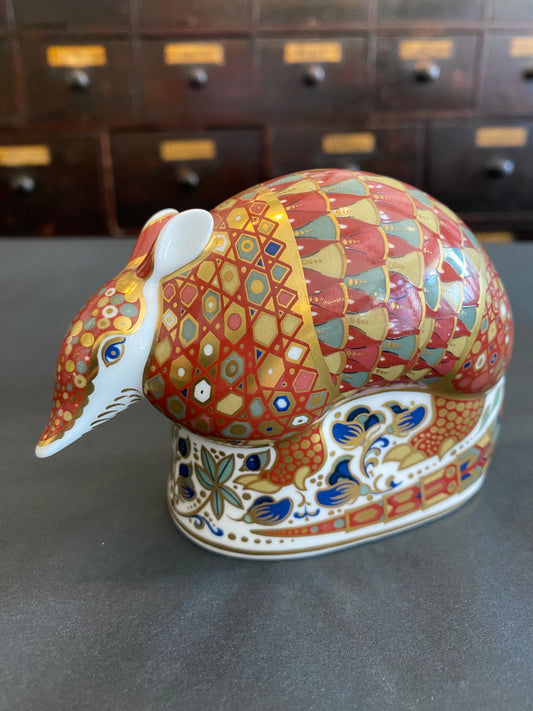 Royal Crown Derby Fine Bone China Armadillo Paperweight