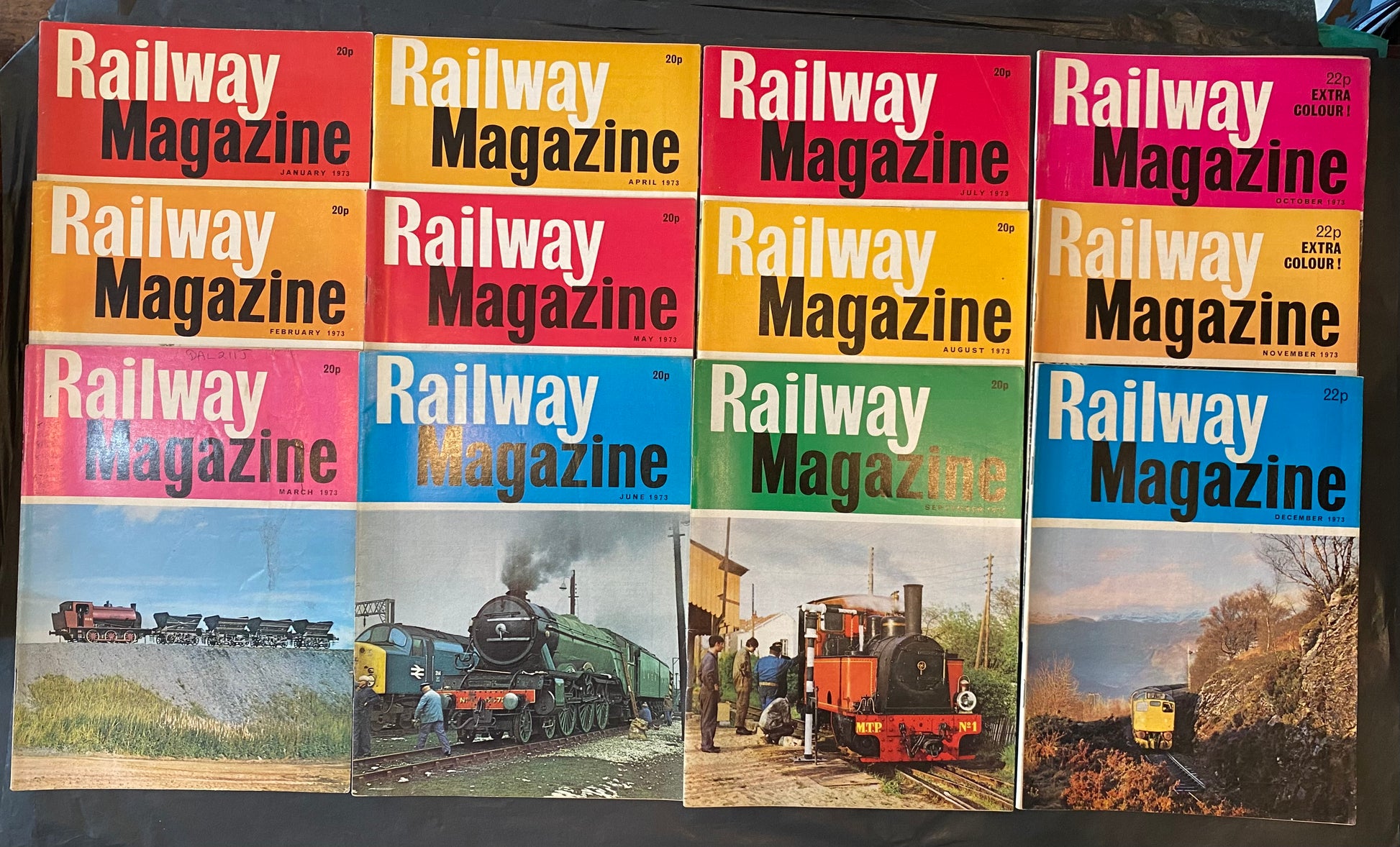 Vintage Railway magazine (full year 1973 12 issues)