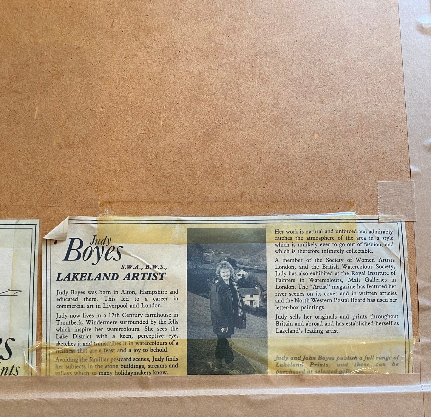 Limited edition print by Judy Boyes “an old Cumbrian kitchen”