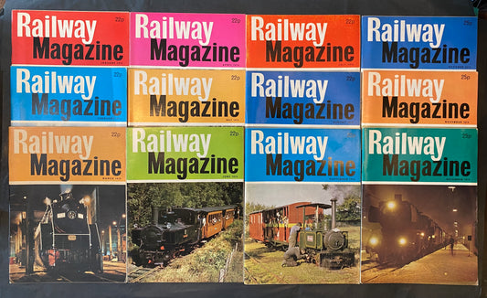 Vintage Railway magazine (full year 1974 12 issues)
