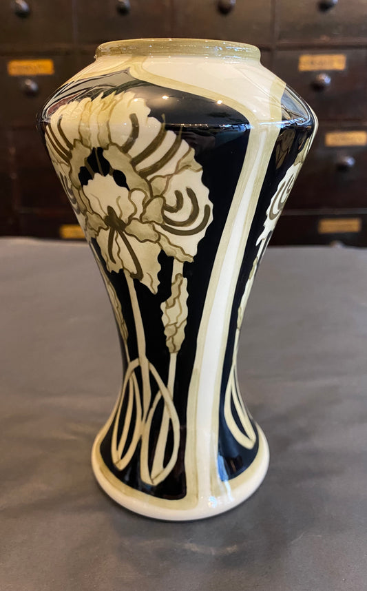 Black Ryden Vase “Peony” by Kerry Goodwin