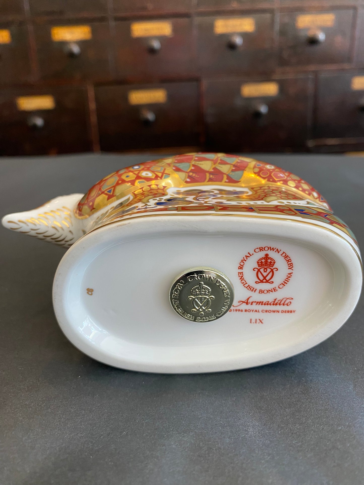 Royal Crown Derby Fine Bone China Armadillo Paperweight