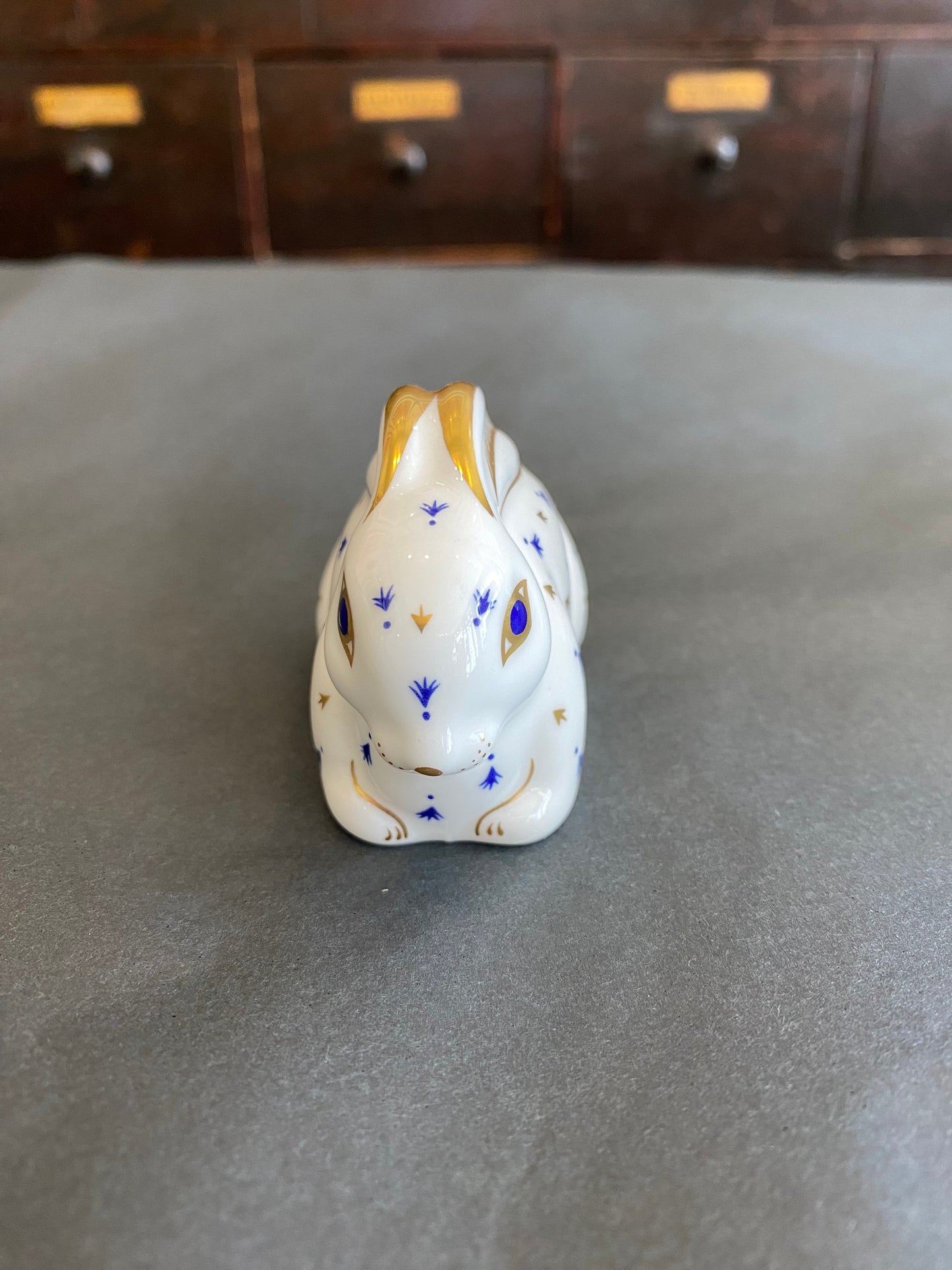 Royal Crown Derby Fine Bone China Rabbit Paperweight