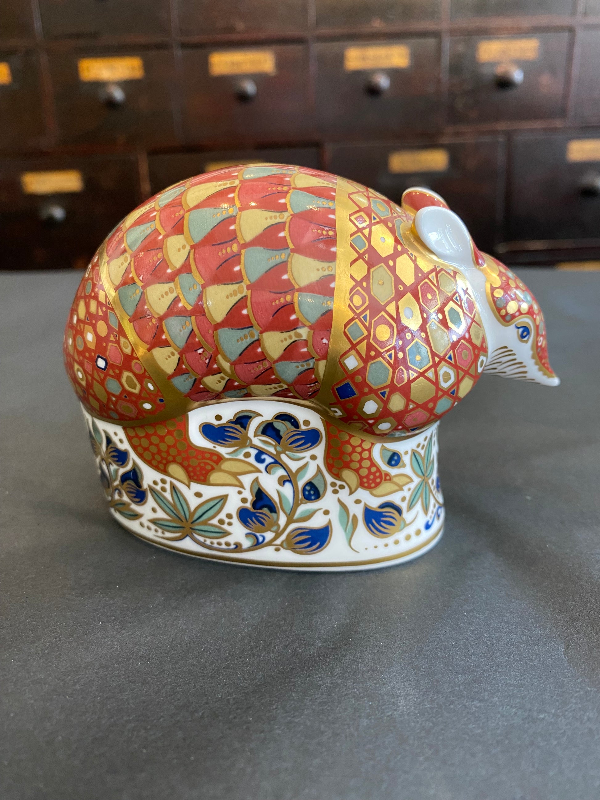 Royal Crown Derby Fine Bone China Armadillo Paperweight