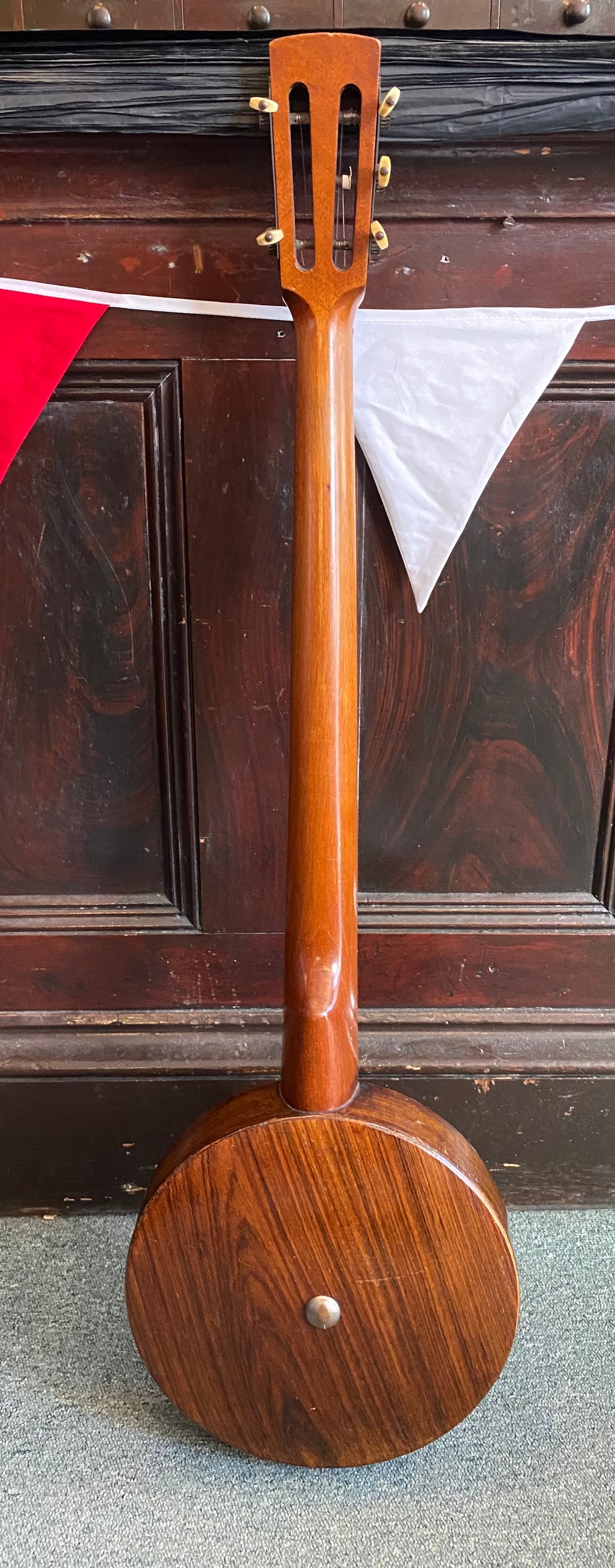 Early English 5-string zither banjo