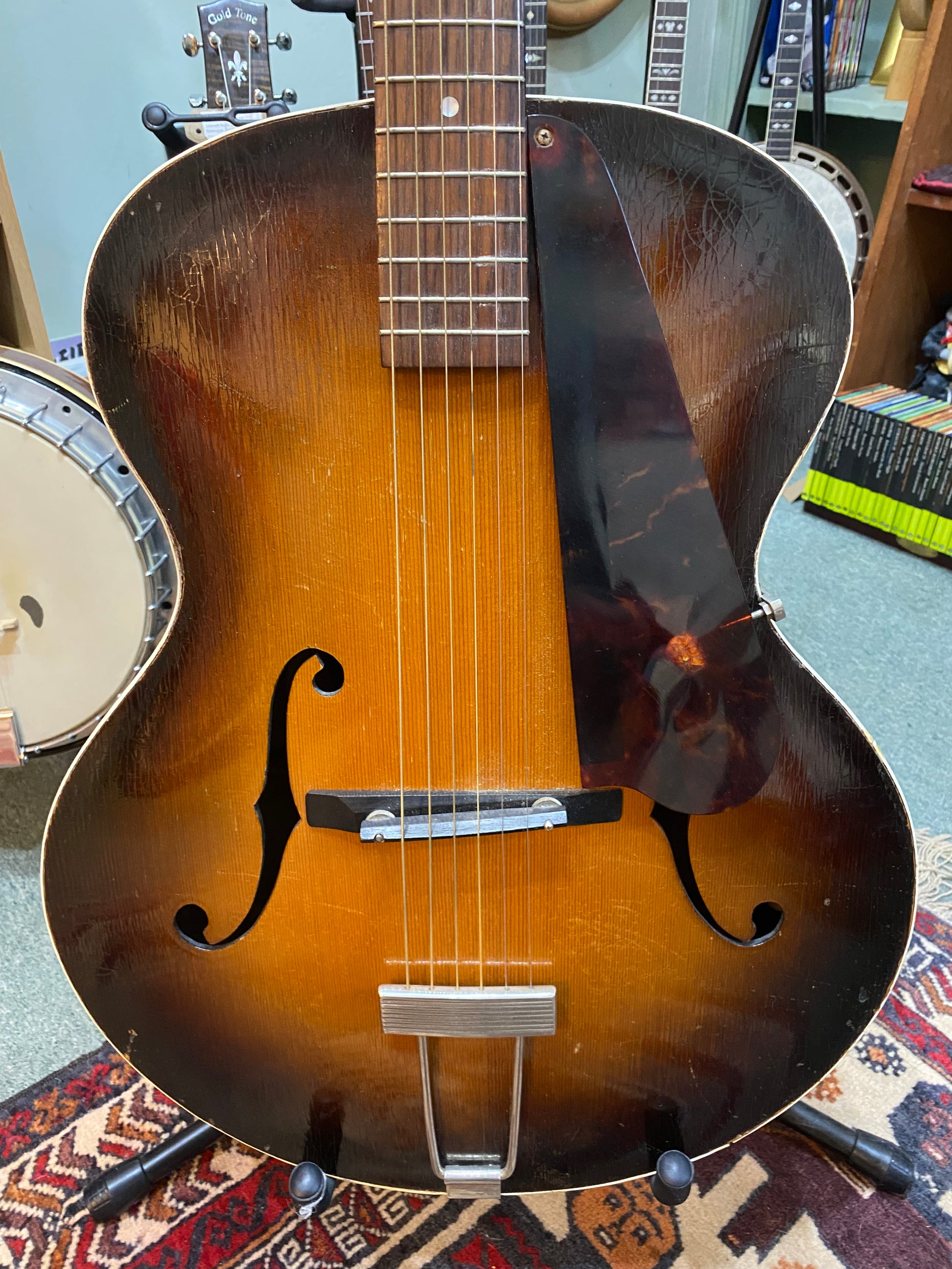 J. G. Abbott “The Aristone” Archtop Guitar, London, c.1929 – Serial No. 174