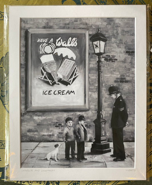 Catapults and Lampposts - medium size print by Gary Smith