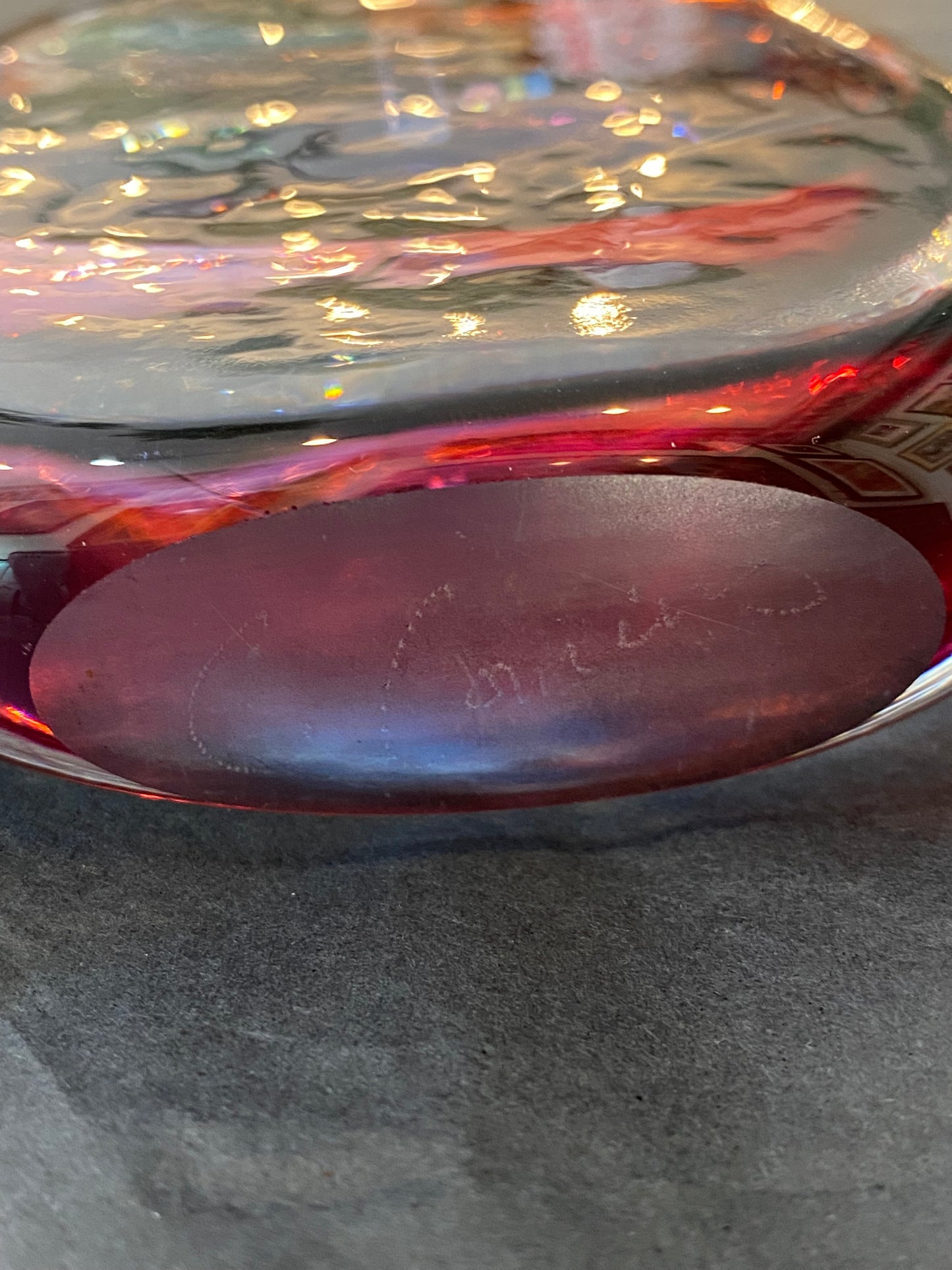 Glass perfume bottle by Chris Comins