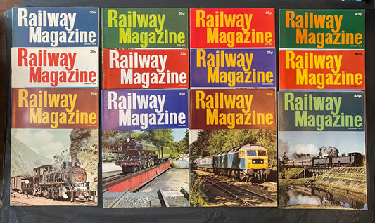 Vintage Railway magazine (full year 1979, 12 issues)