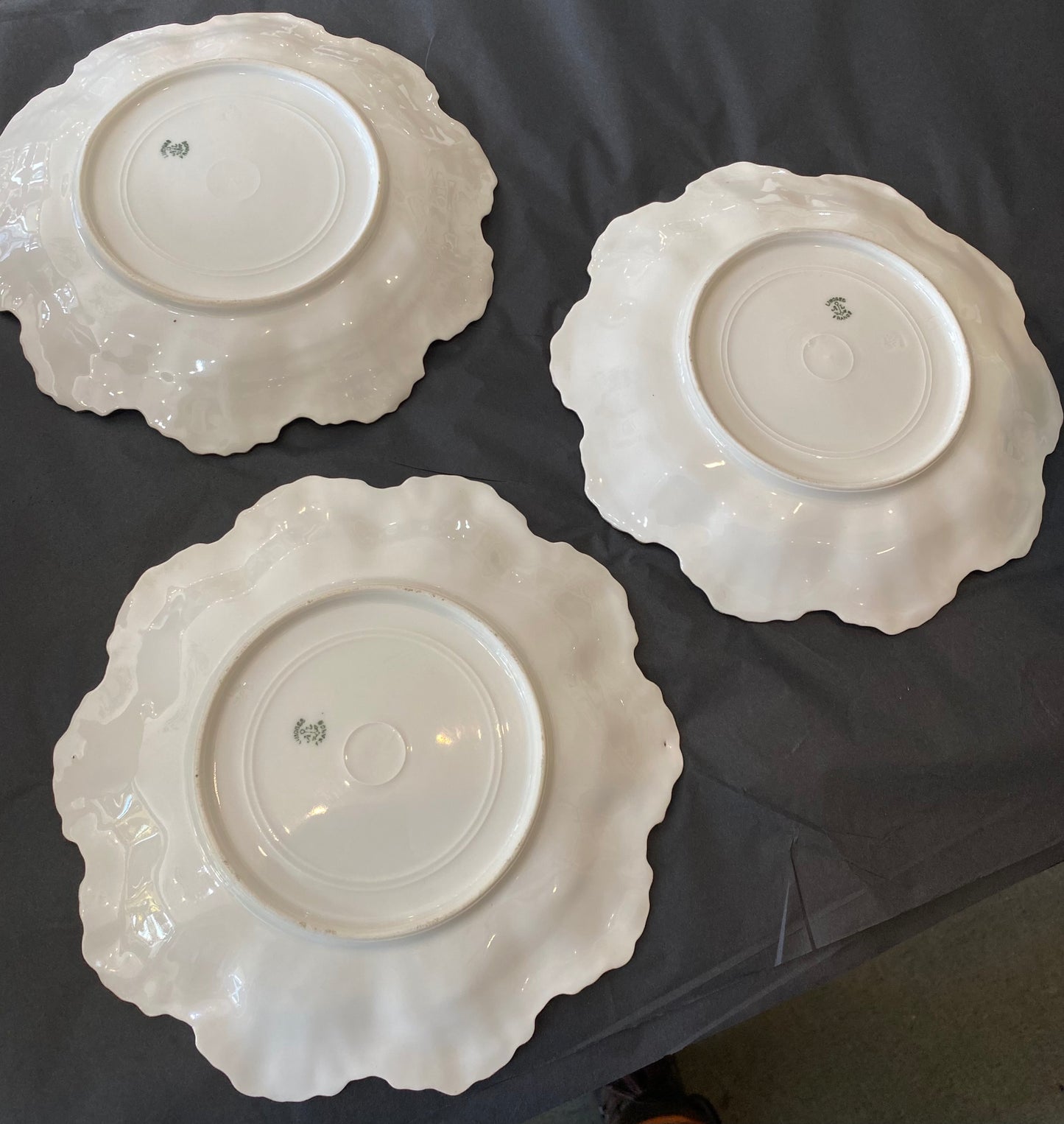 Alfred Lanternier Limoges porcelain cake stand and plates