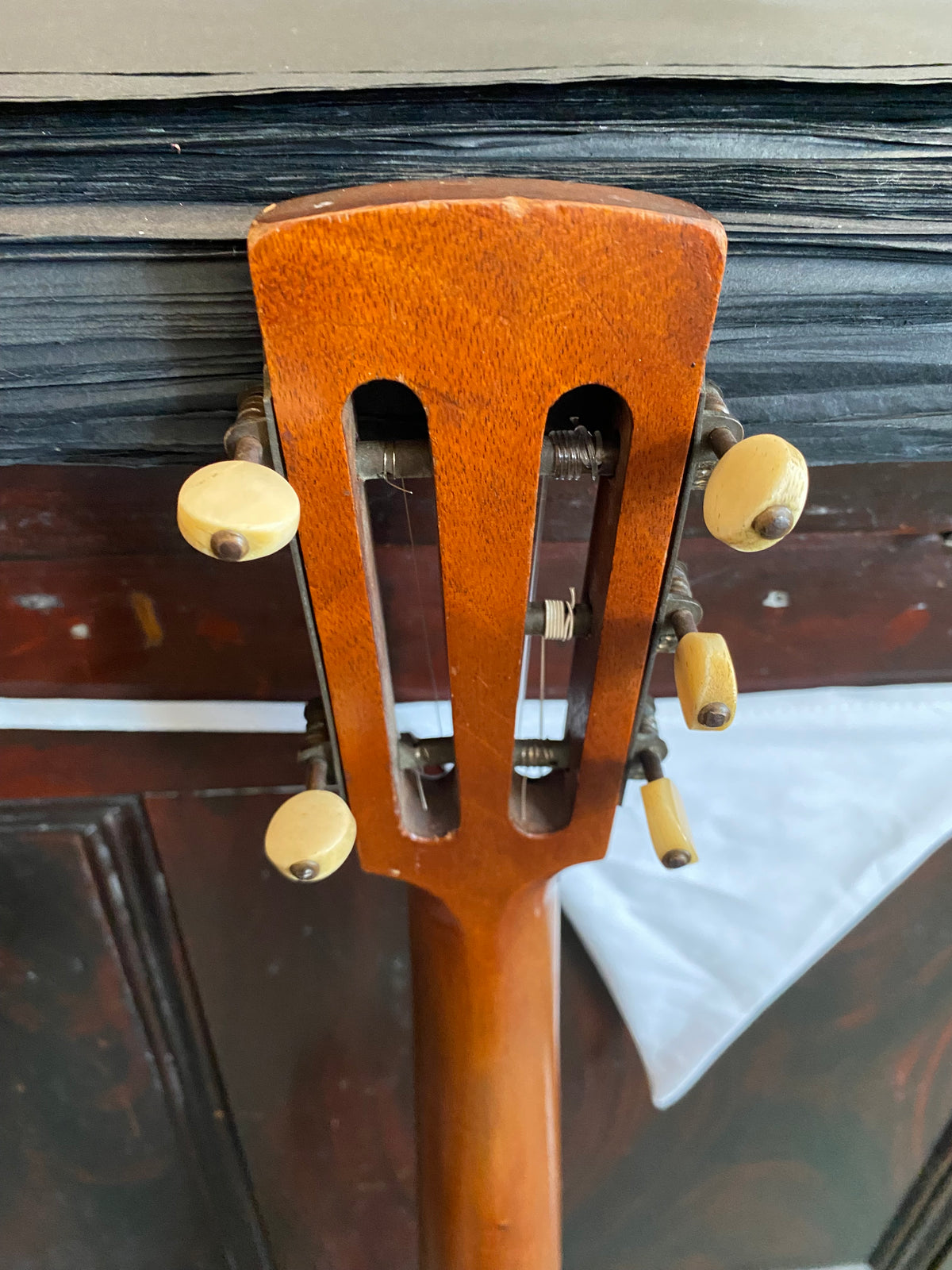 Early English 5-string zither banjo