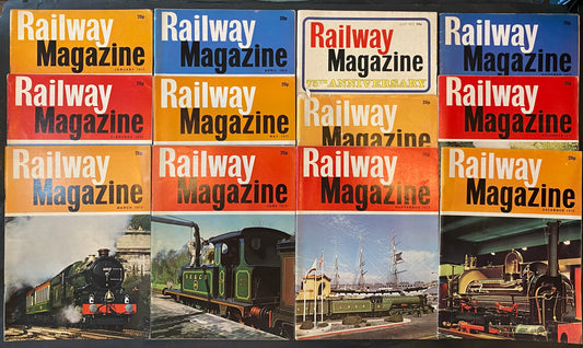 Vintage Railway magazine (full year 1972 12 issues)