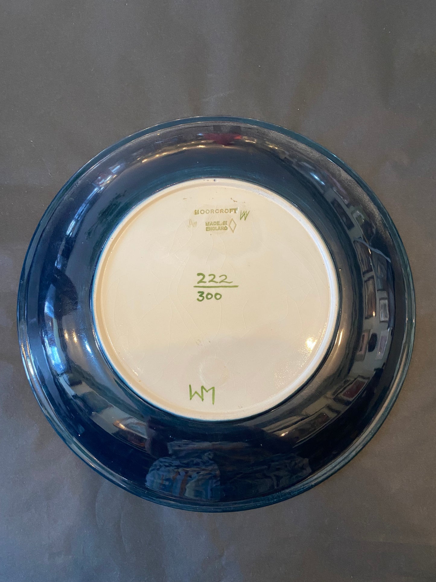 Moorcroft Limited Edition Cat Design Plate by Sally Tuffin