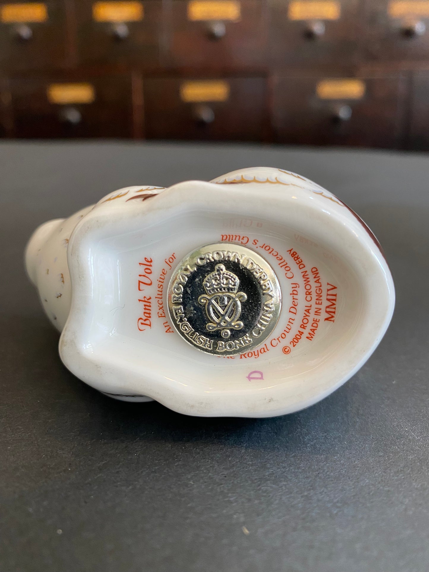 Royal Crown Derby Fine Bone China Bank Vole Paperweight
