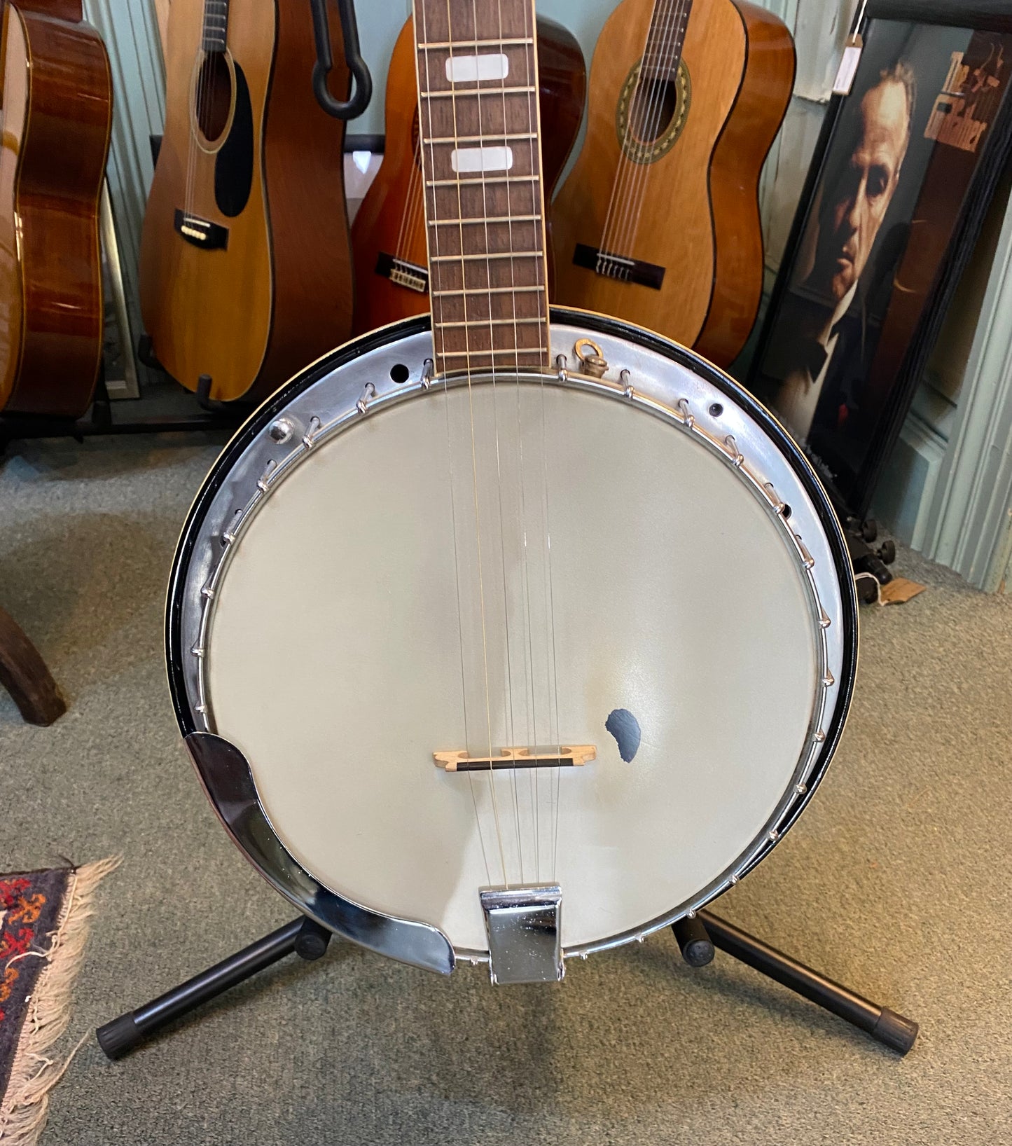 Sheltone eagle bluegrass 5 string banjo
