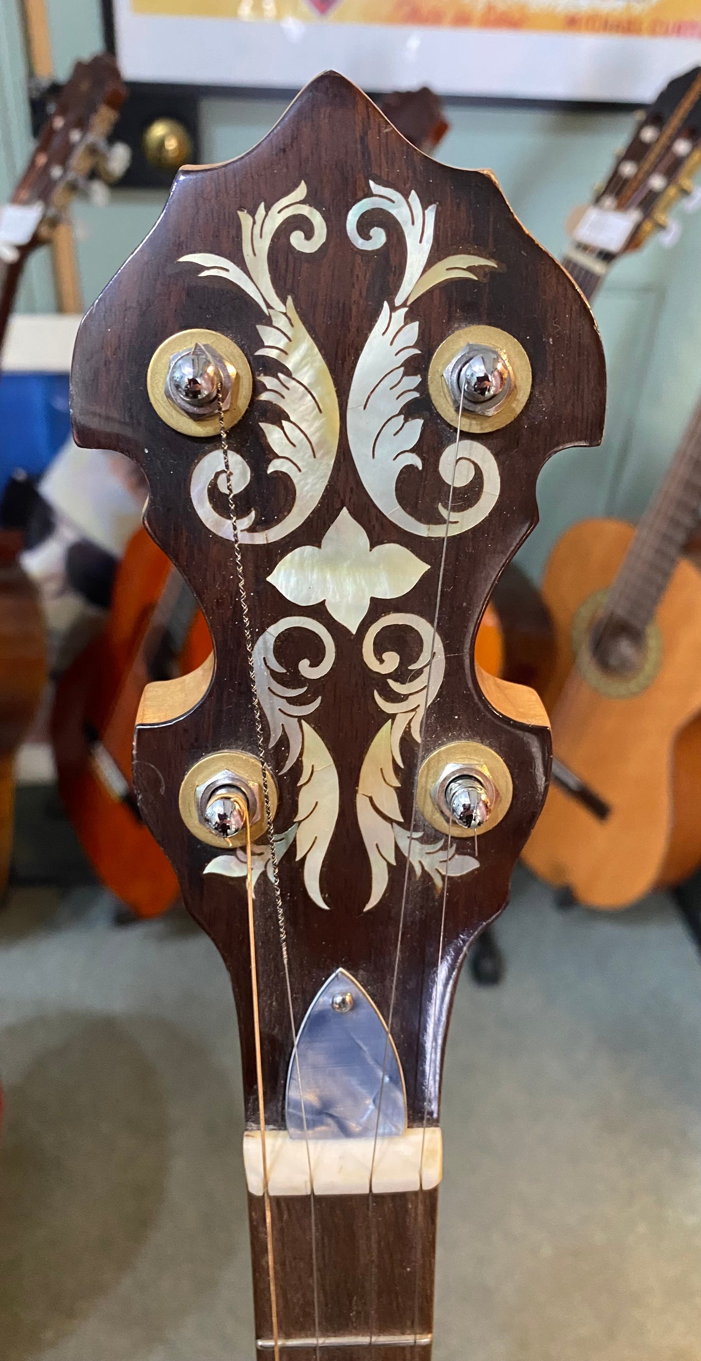 1920s Vega Tubaphone long neck conversion 5 string banjo
