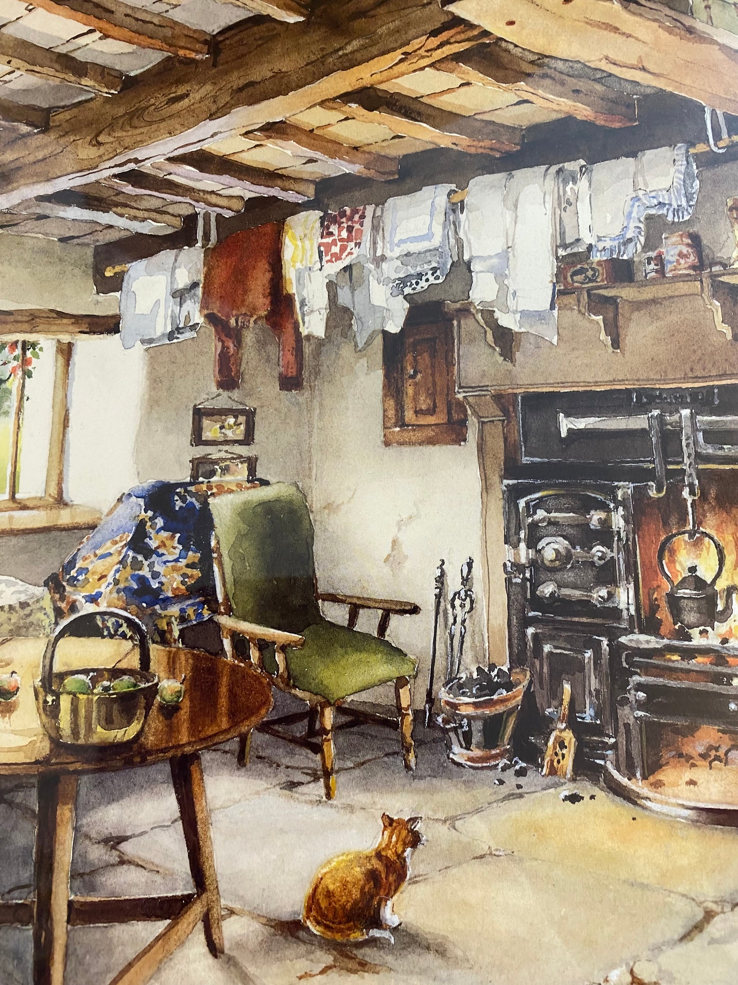 Limited edition print by Judy Boyes “an old Cumbrian kitchen”