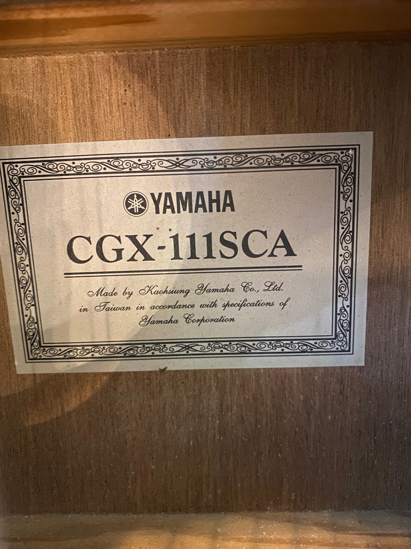Yamaha CXG-111SCA Electro/Acoustic Classical Guitar