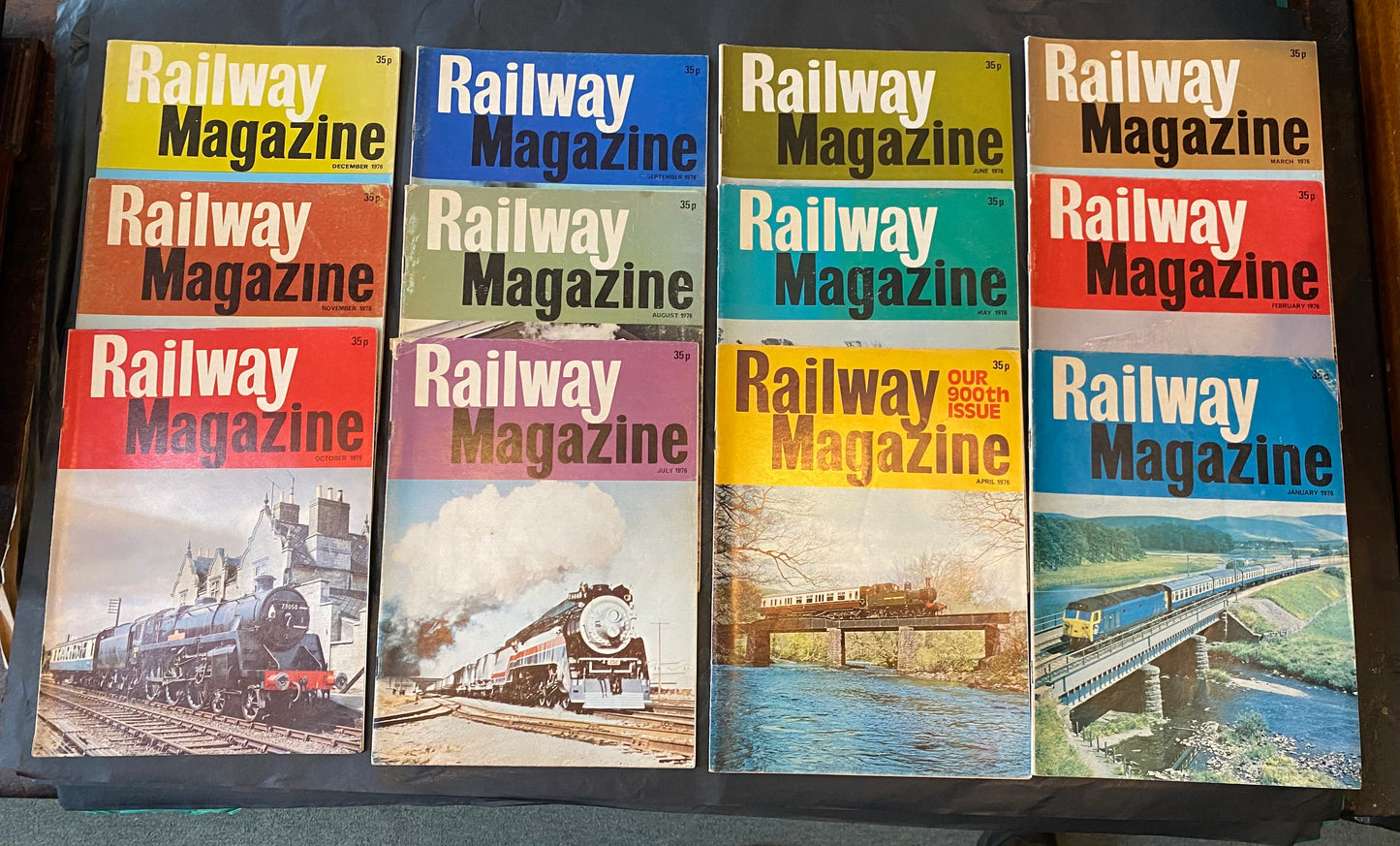 Vintage Railway magazine (full year 1976, 12 issues)