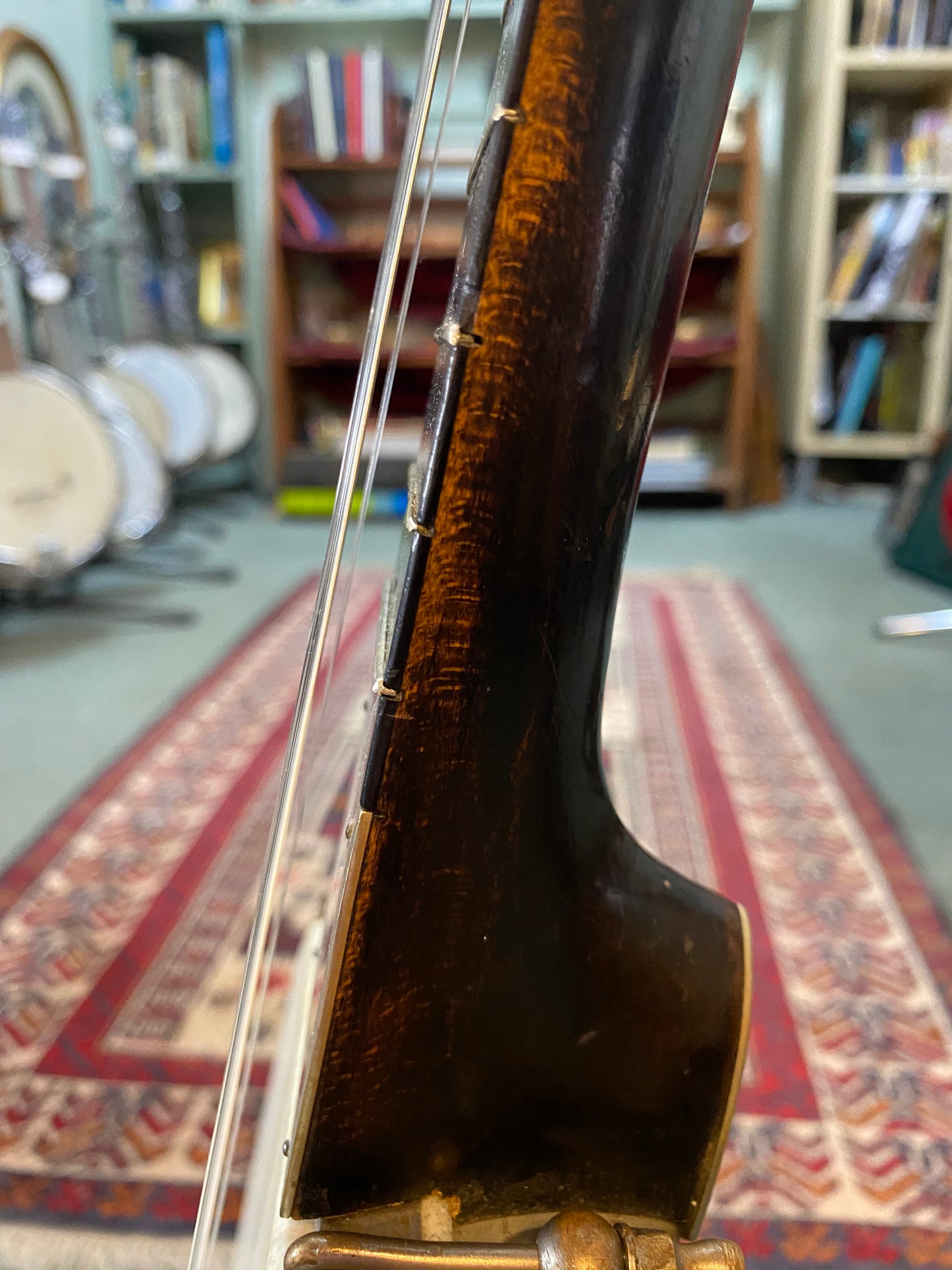 1890s J B Schall 5 string open back banjo