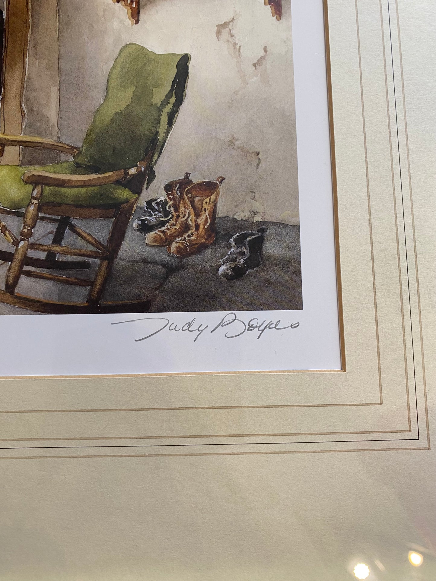 Limited edition print by Judy Boyes “an old Cumbrian kitchen”